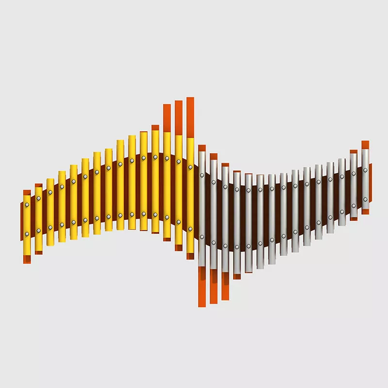 Alumíniumötvözet játszótéri kézi csövek kültéri hangszerek